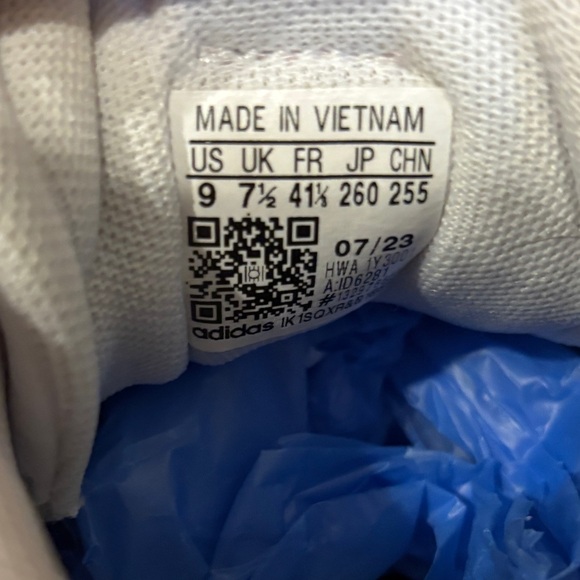 Adidas VL Court 3.0 Women's Pale Blush Pink Suede Sneakers - Picture 14 of 14